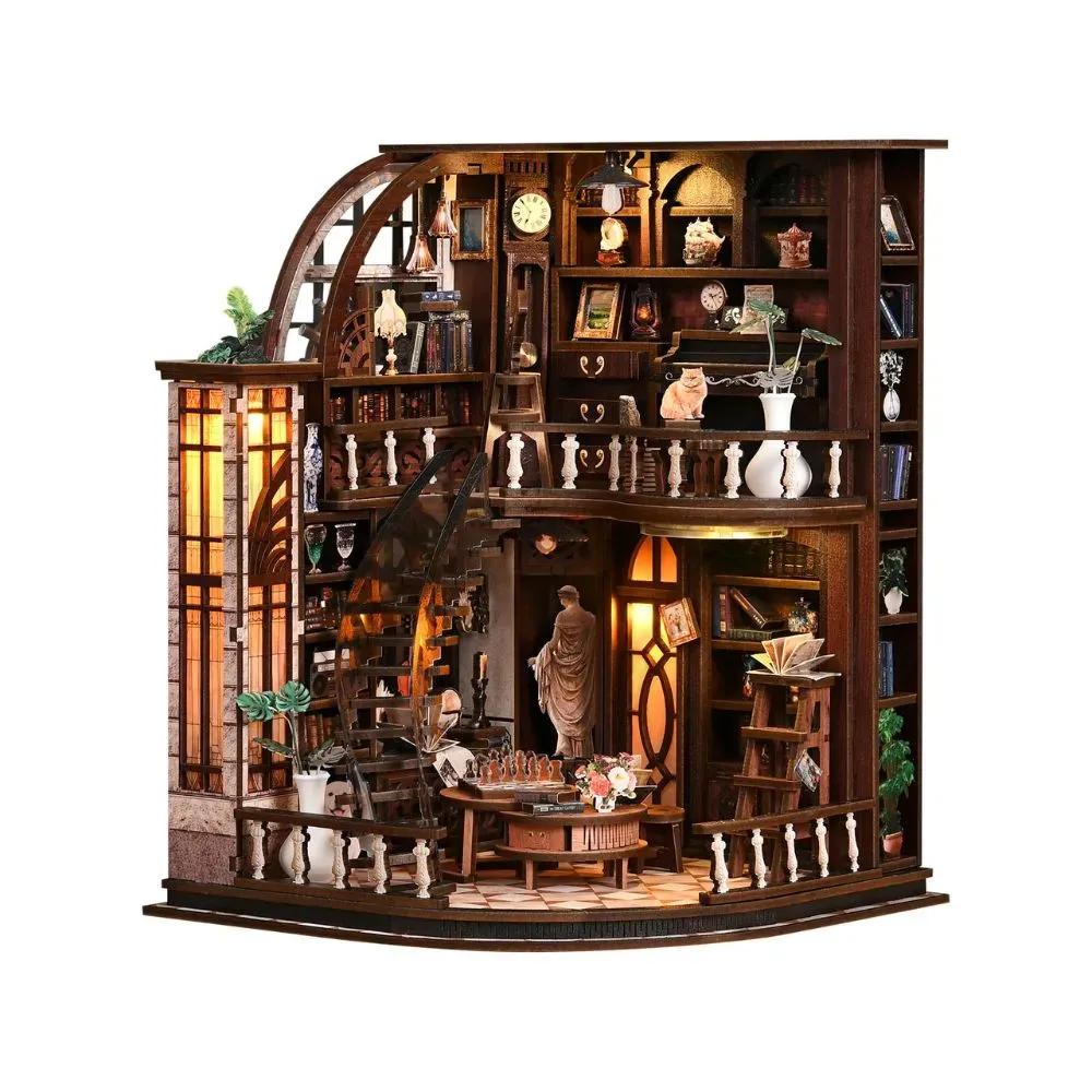 Bacchus Bookstore DIY Mini House | DIY Miniature Kit build details