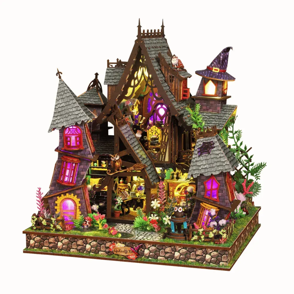 Strange Castle DIY Mini House Kit l DIY Miniature Kit build details