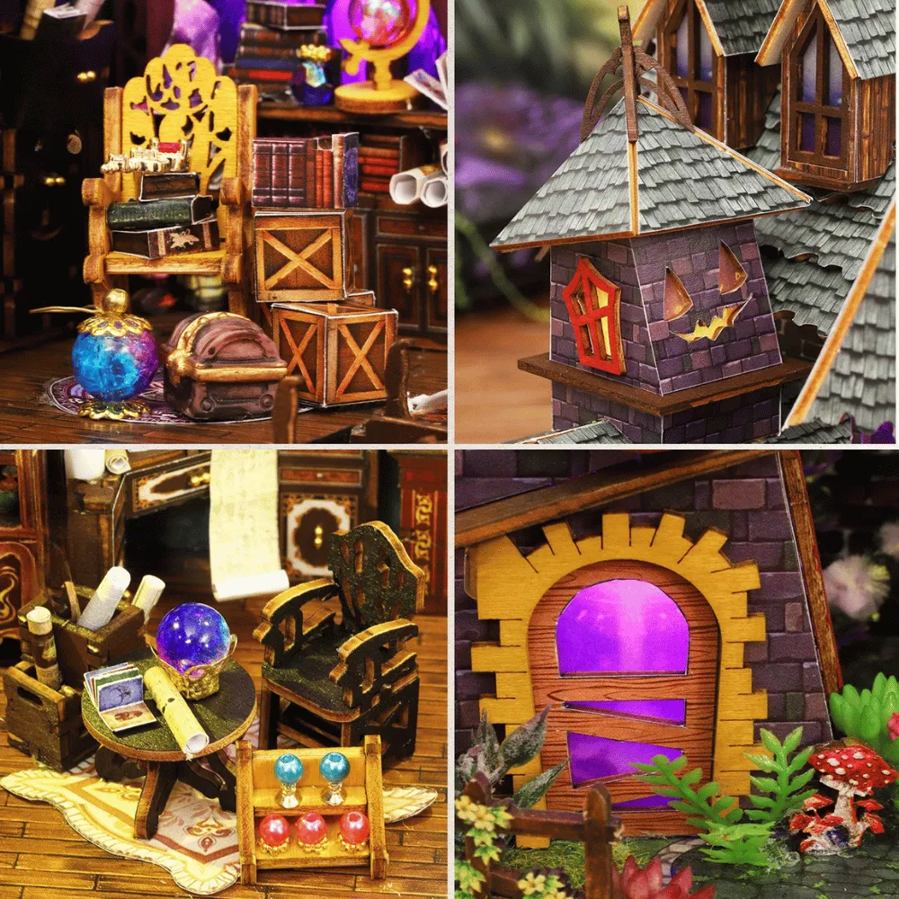 【Strange I】vintage setup Strange Castle DIY Mini House Kit l DIY Miniature Kit – Book Nook