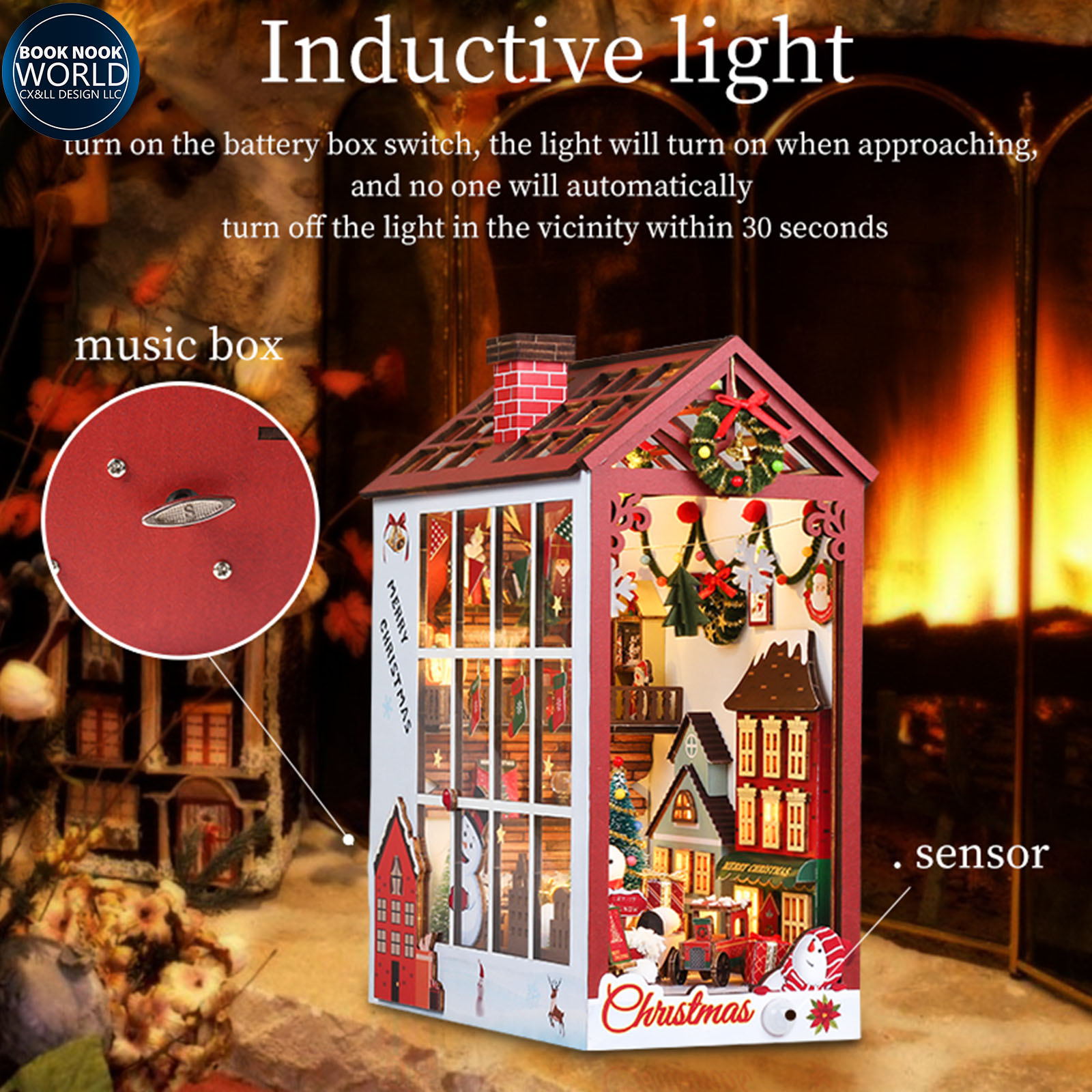 [NEW] Christmas DIY Book Nook Kit-Book Nook World