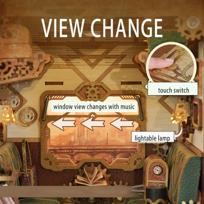 Steam Fantasy DIY Book Nook Kit-Book Nook World