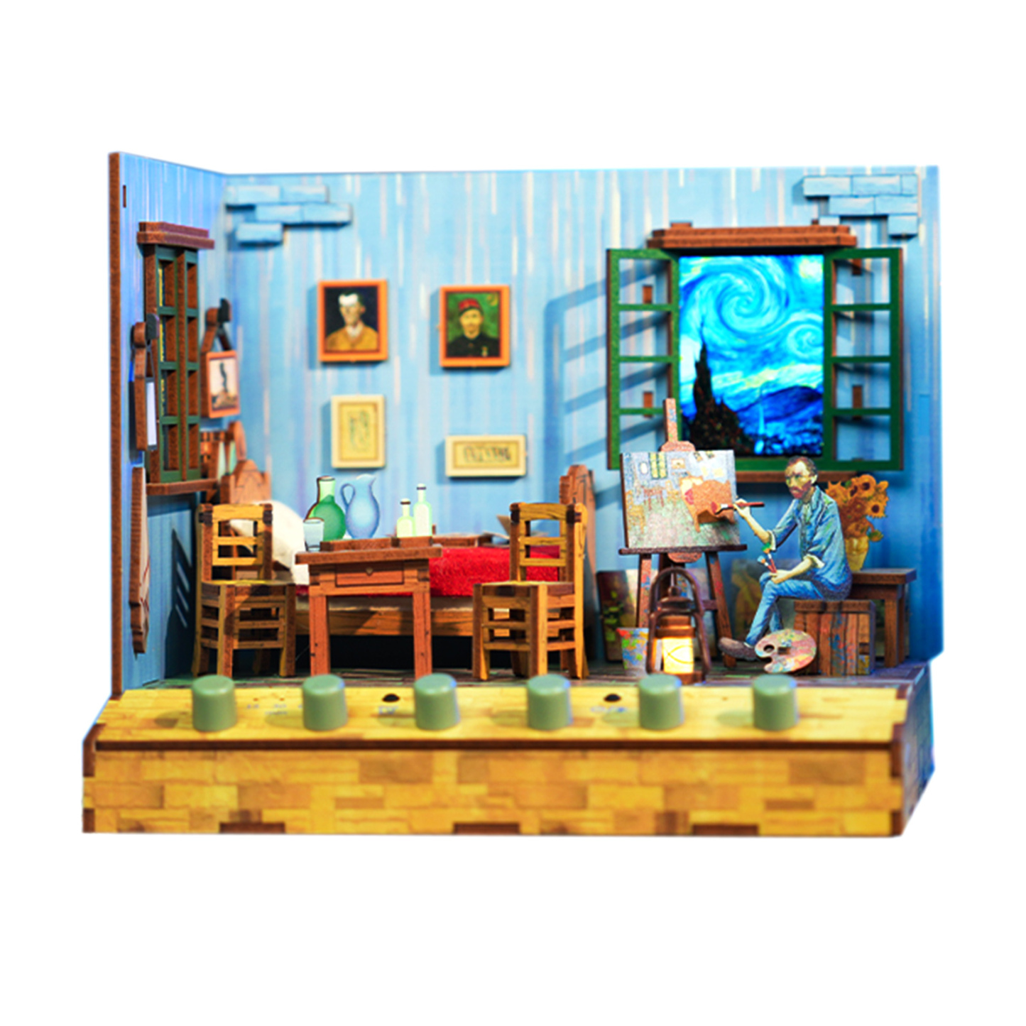 Van Gogh's Dream DIY Dynamic Music & Dynamic Scene Dollhouse-Book Nook World