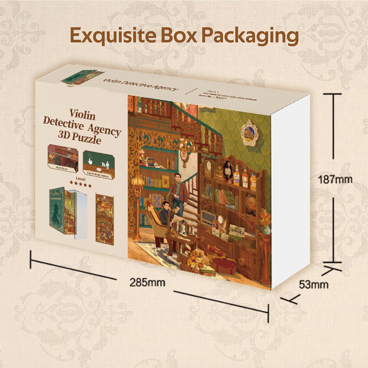 Violin Detective Agency DIY Book Nook Kit-Book Nook World