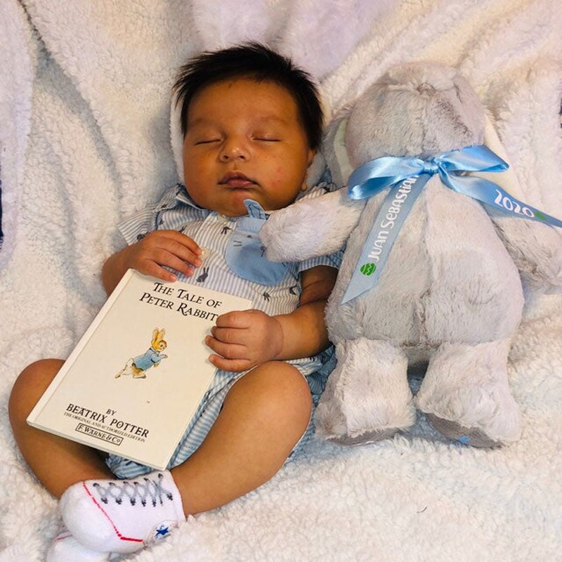 1st Easter Bunny Rabbit Custom 1st Easter Stuffed Animal Baby's First Easter Plush Bunny Rabbit