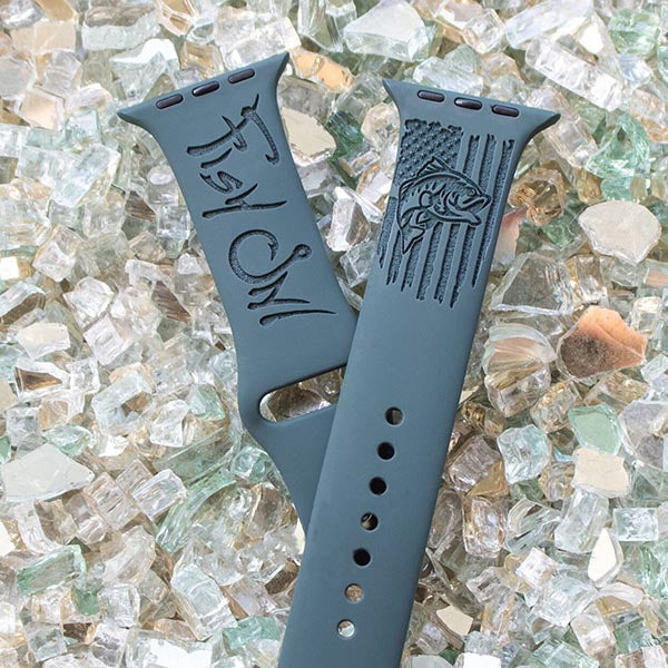 American Flag Fishing Watch Band