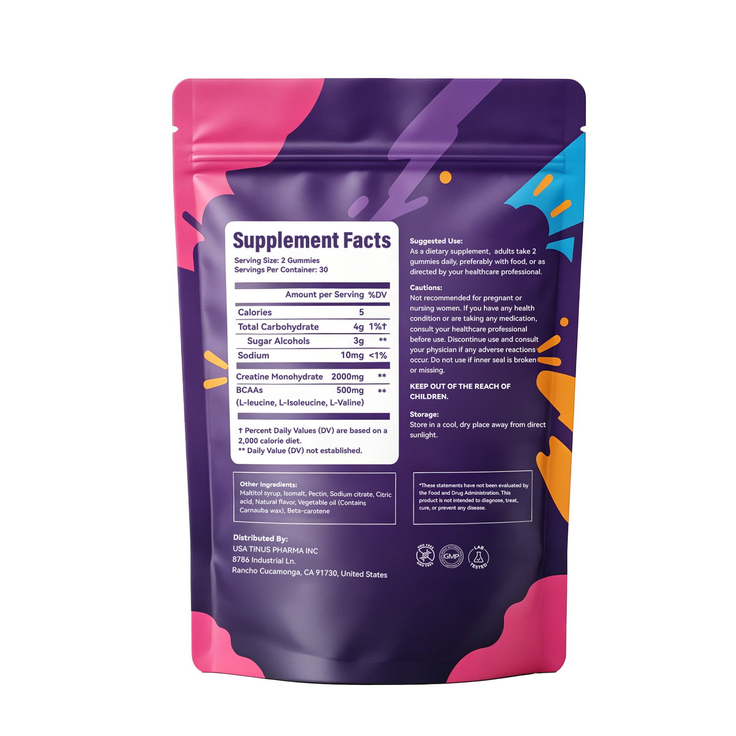 AIDEVI Creatine Monohydrate Gummies for Strength & Power