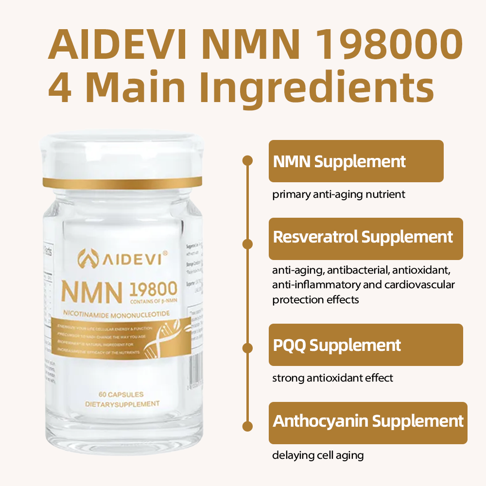NMN19800 Supplement NAD Booster Anti-aging Reverse Ages 