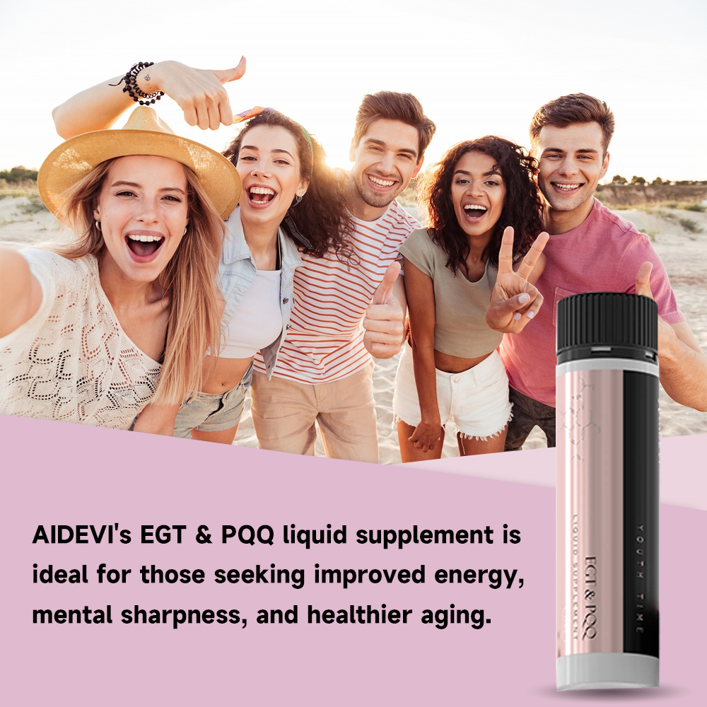 AIDEVI EGT (Ergothioneine) PQQ Liquid Supplement Cell Recharge Drink Energy Supplements