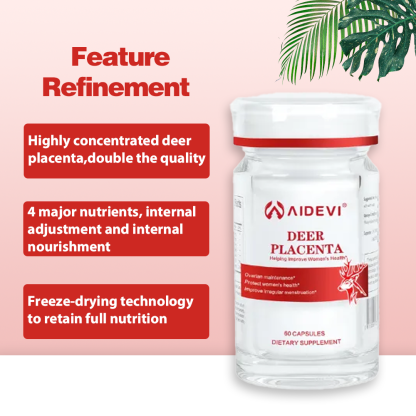 Deer Placenta Supplement / Premium Ovarian Care for Effortless Rejuvenation
