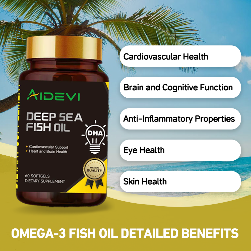AIDEVI Deep Sea Fish Oil DHA EPA OMEGA-3 60 Softgel 