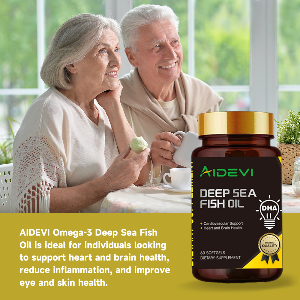 AIDEVI Deep Sea Fish Oil DHA EPA OMEGA-3 60 Softgel 