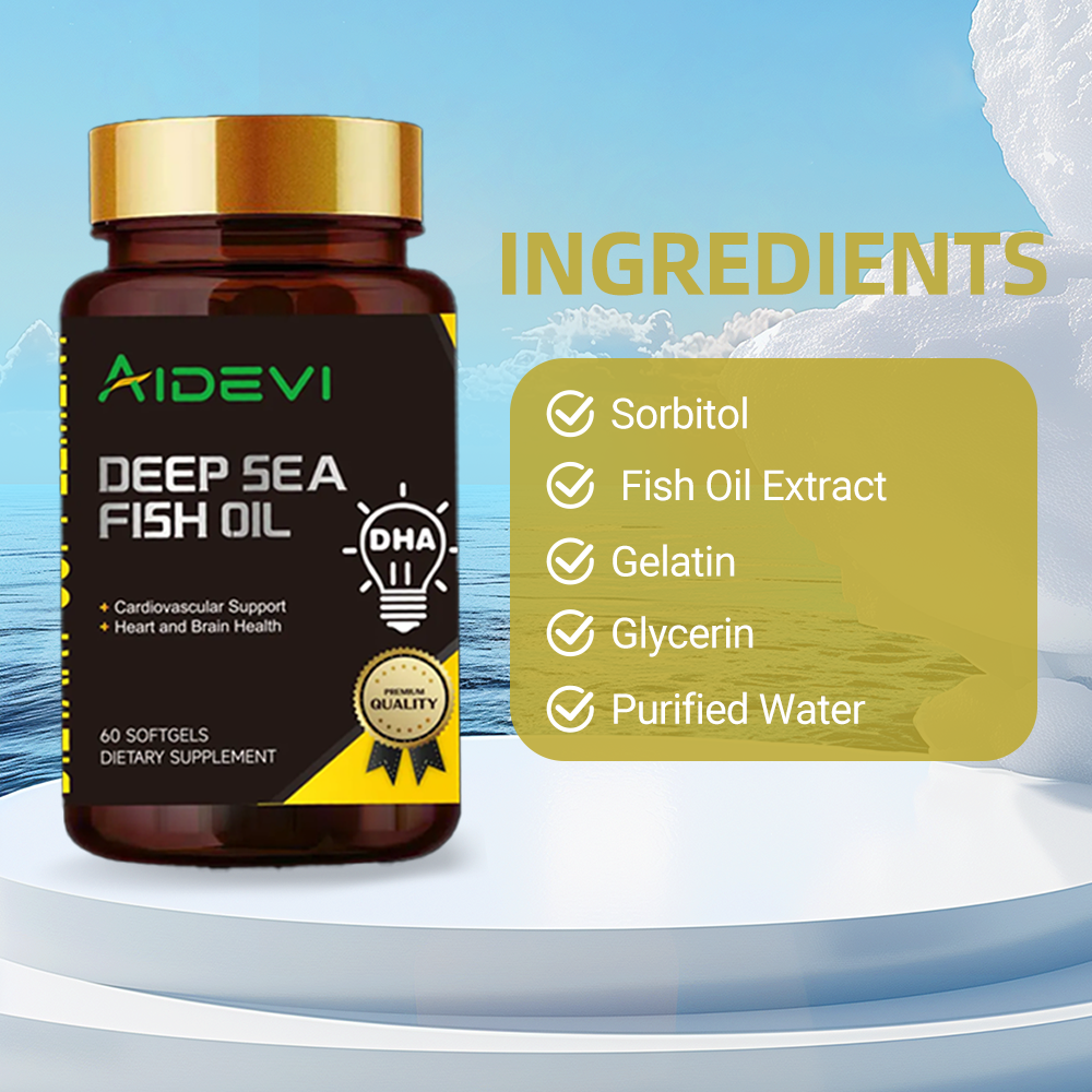 AIDEVI Deep Sea Fish Oil DHA EPA OMEGA-3 60 Softgel 
