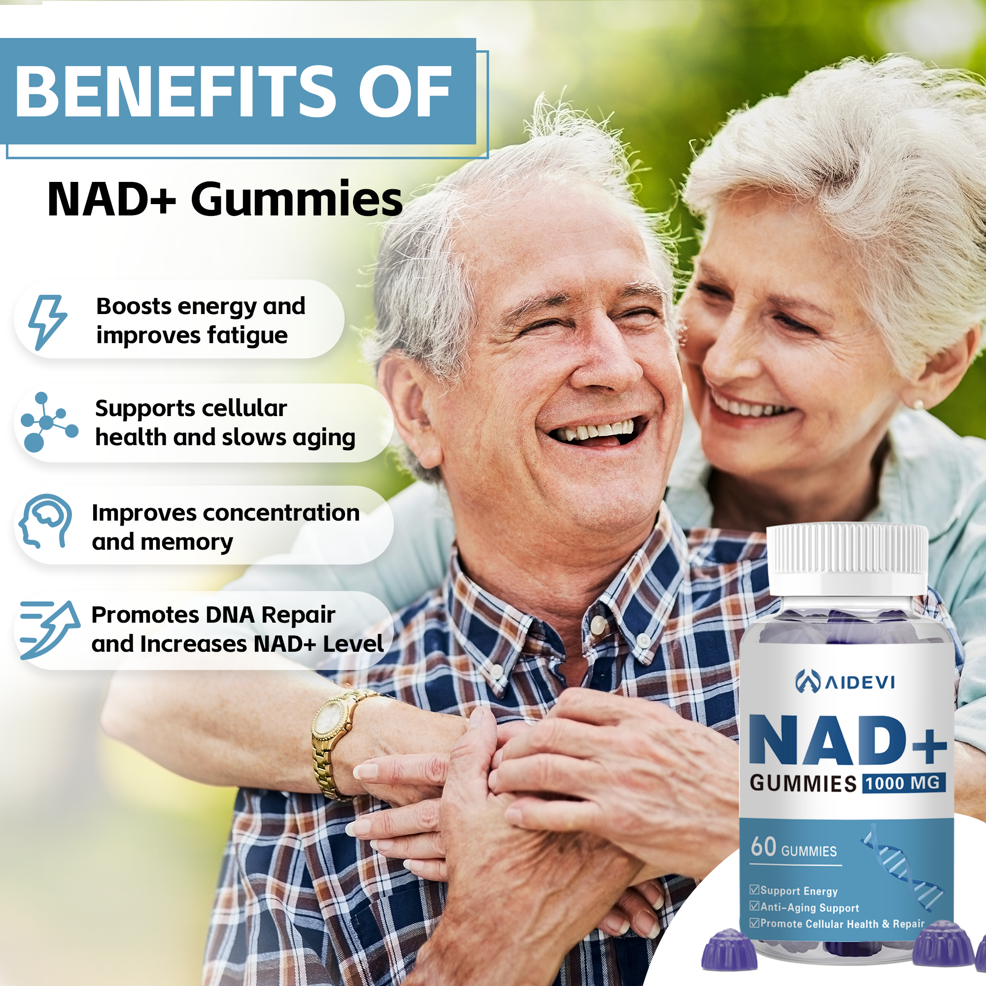 AIDEVI NAD+ 1000mg Gummies