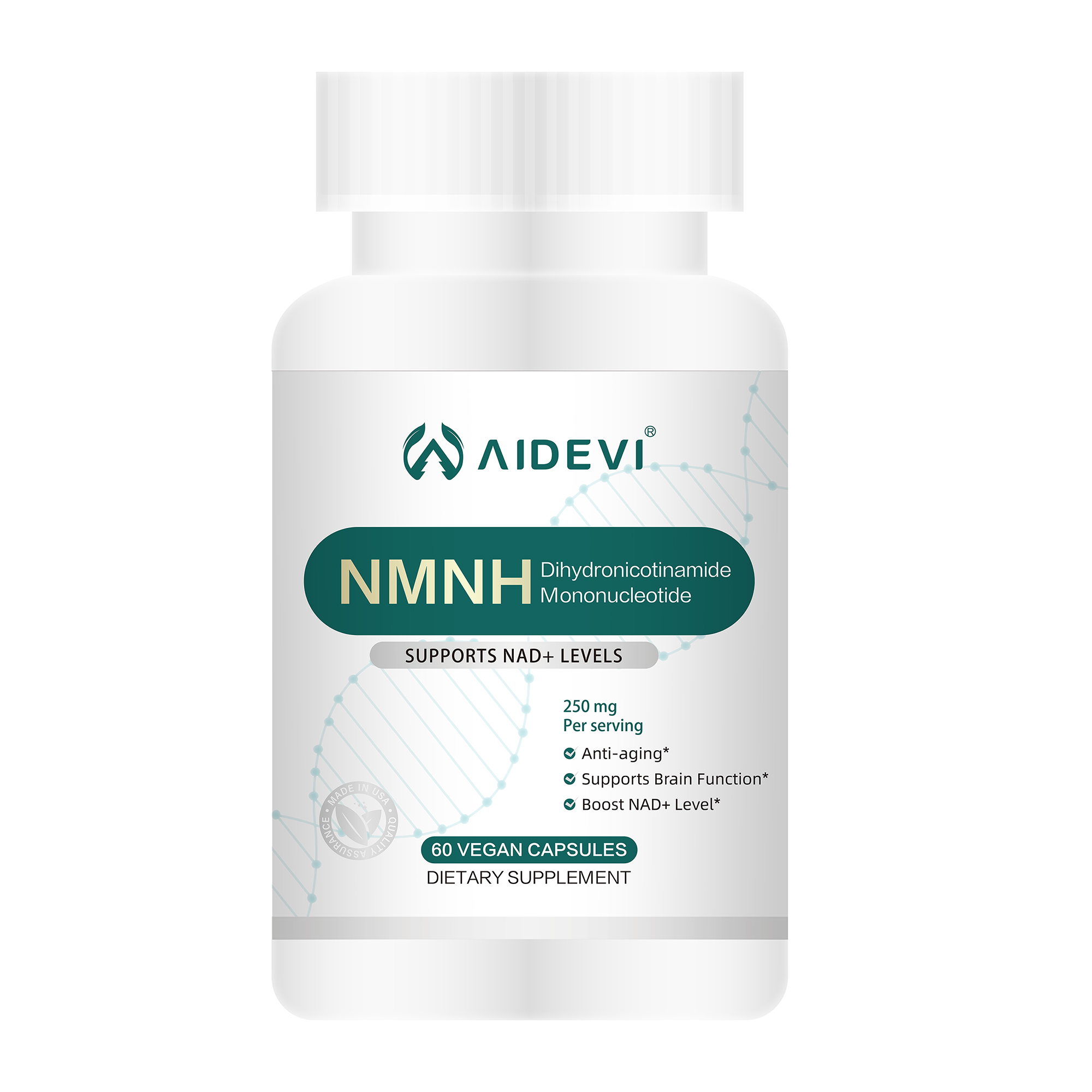 NMNH Dihydronicotinamide Mononucleotide Supplement 250mg 60 Capsules