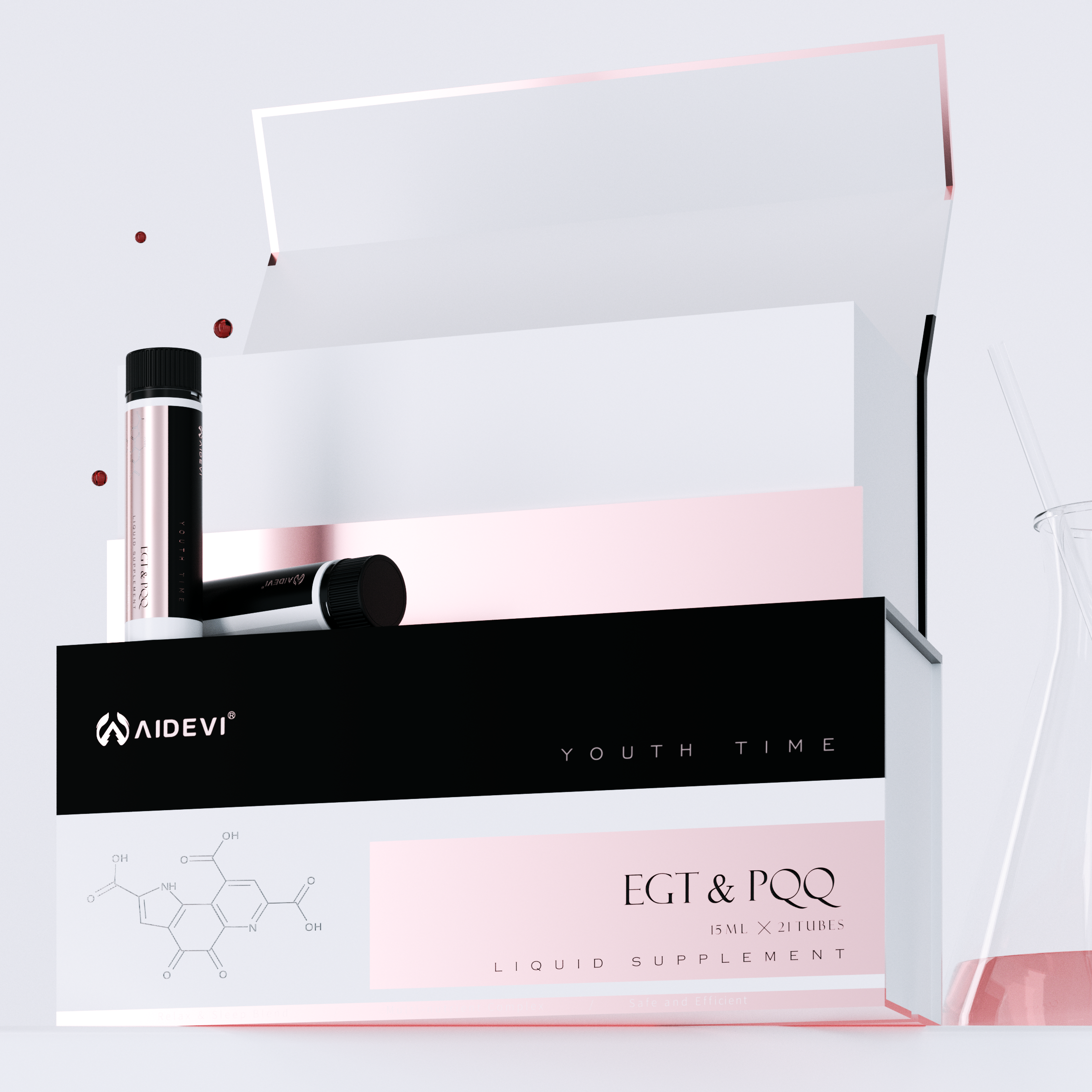 AIDEVI EGT (Ergothioneine) PQQ Liquid Supplement Cell Recharge Drink Energy Supplements-AIDEVI
