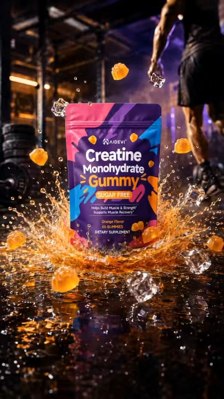 AIDEVI Creatine Monohydrate 100 Gummies for Strength & Power