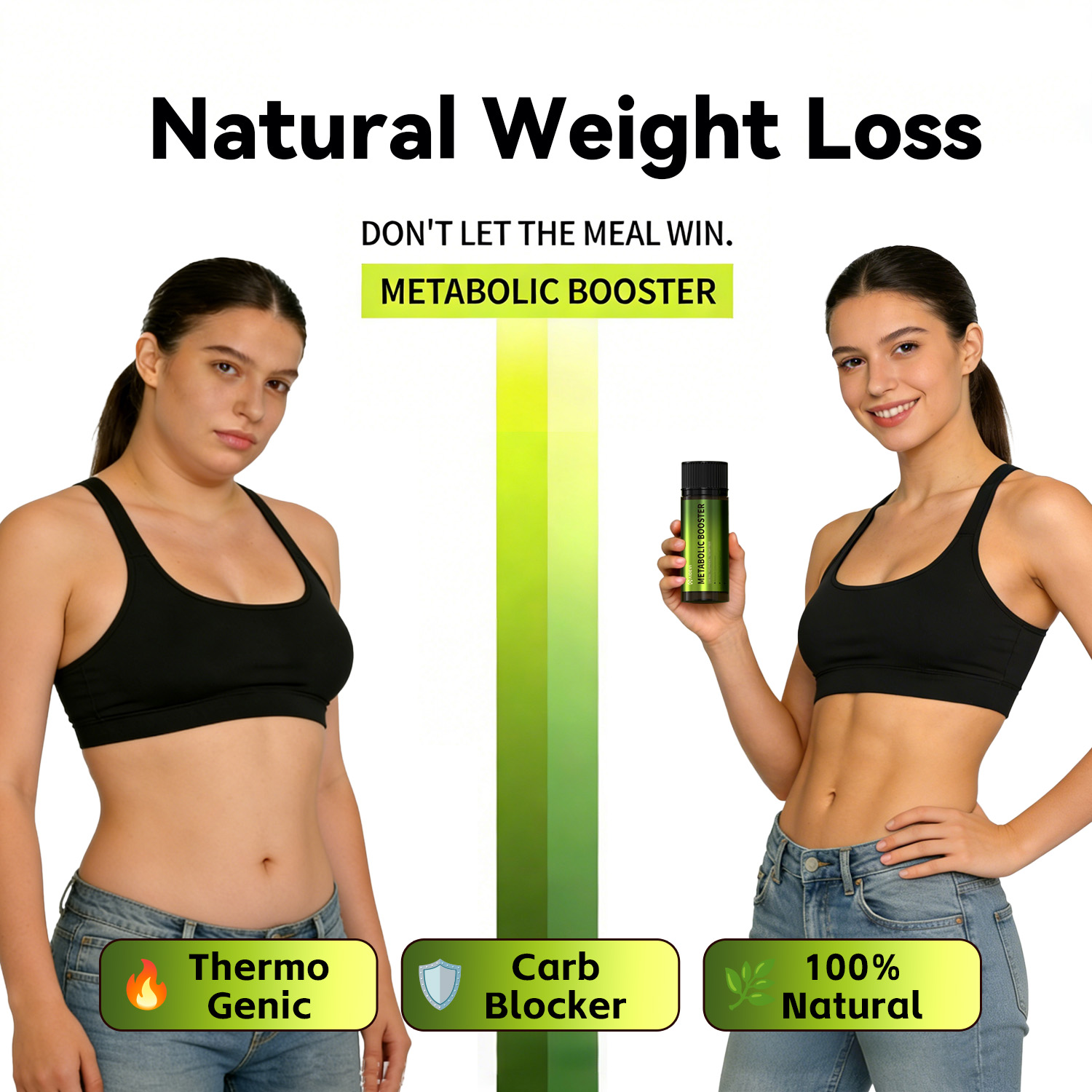 AIDEVI Metabolic Booster - Natural Weight Loss Management Supplement with Garcinia & Fiber