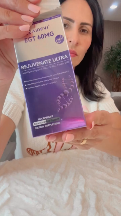 AIDEVI Ergothioneine EGT Supplement 60 Caps 60mg - Ultimate Antioxidant for Cellular Protection and Longevity