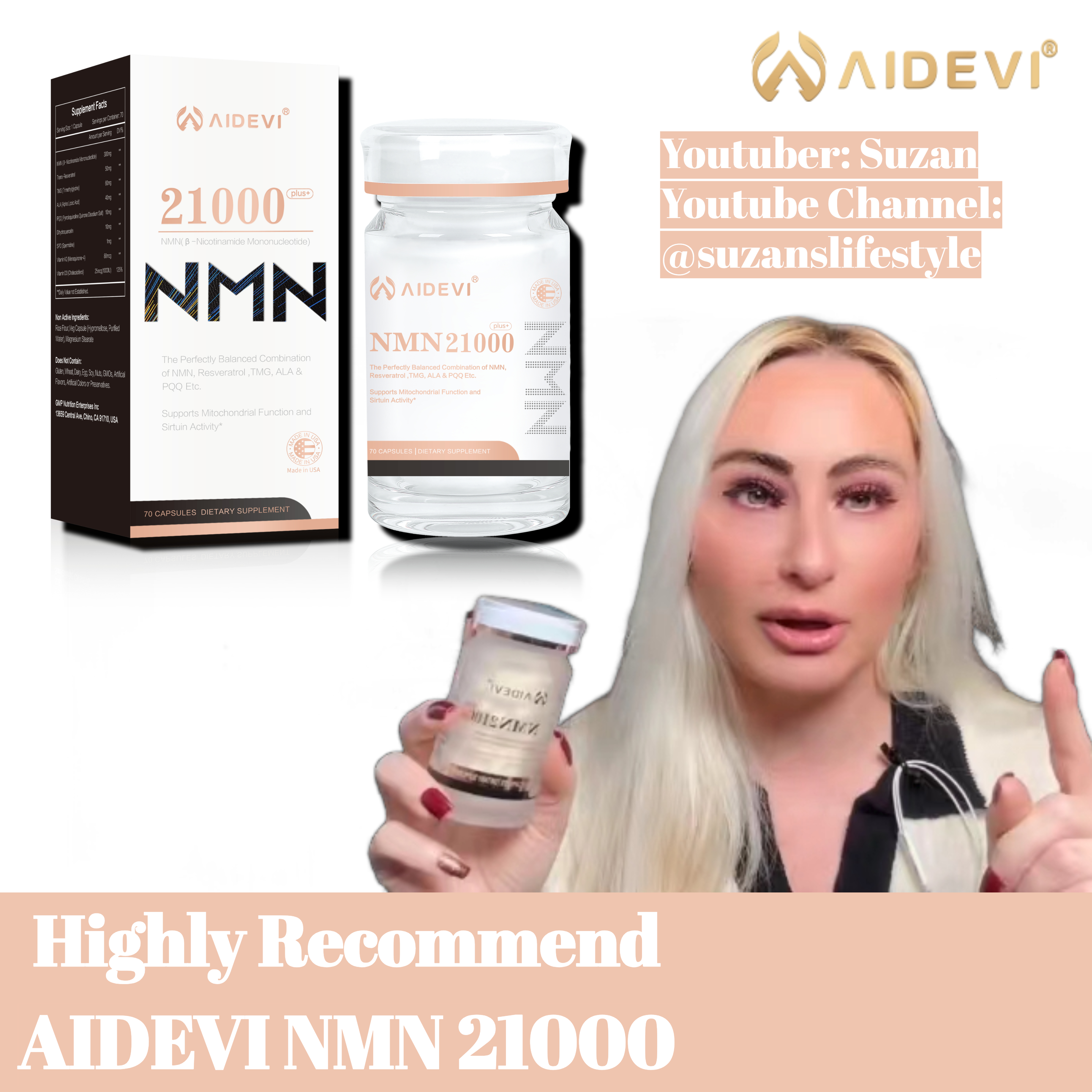 Nicotinamide Mononucleotide NMN21000 Supplement