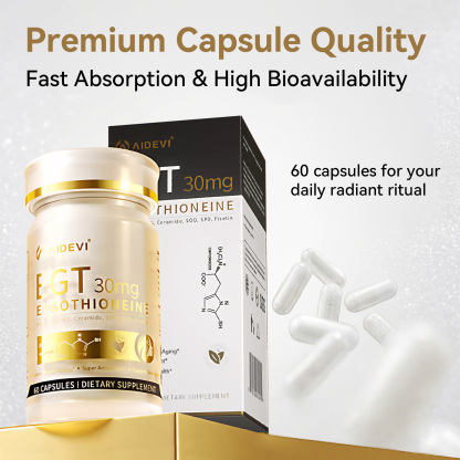AIDEVI EGT 30mg | Ergothioneine Supplement for Radiant Skin & Vitality