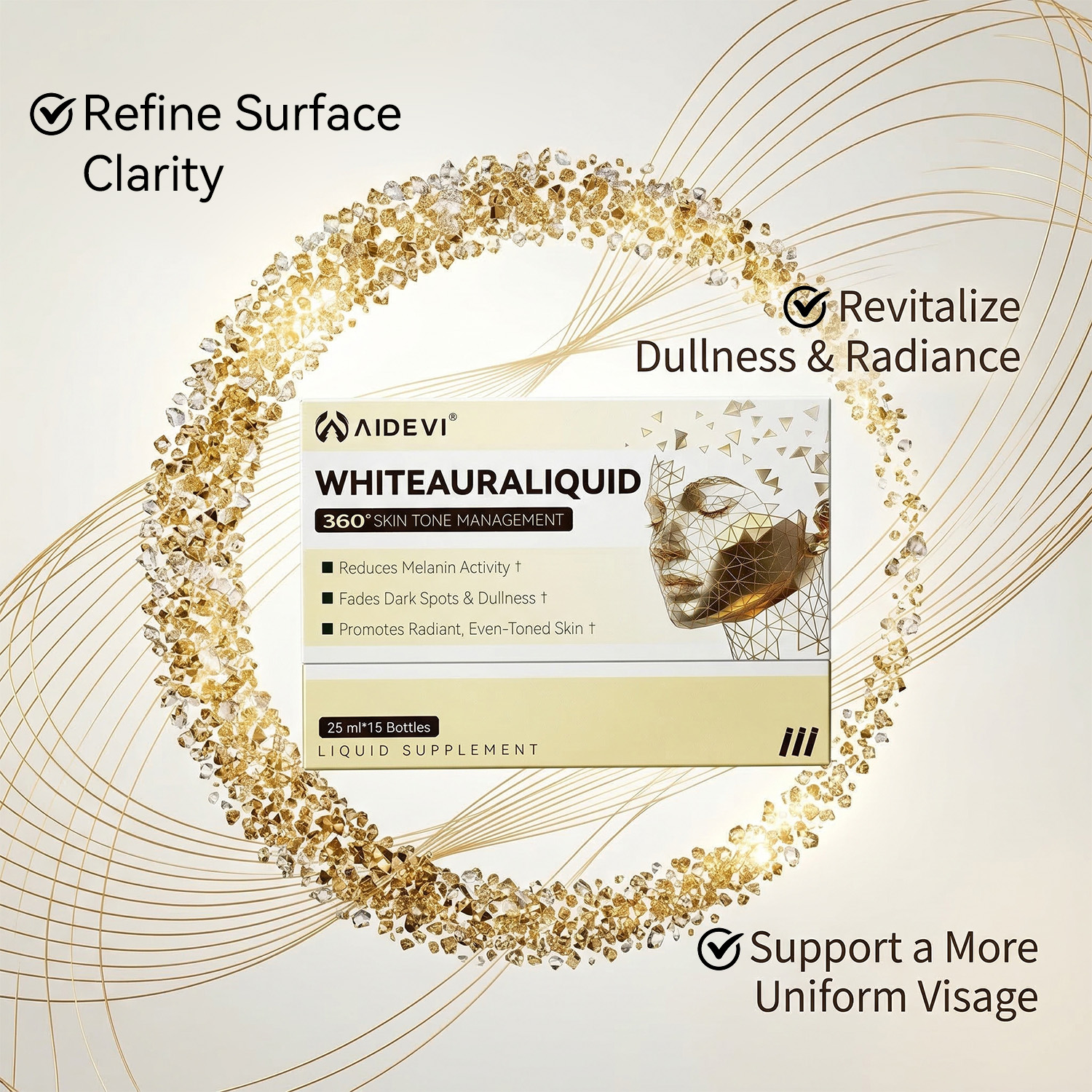 AIDEVI WhiteAura Liquid: White Tomato & Glutathione for Brightening