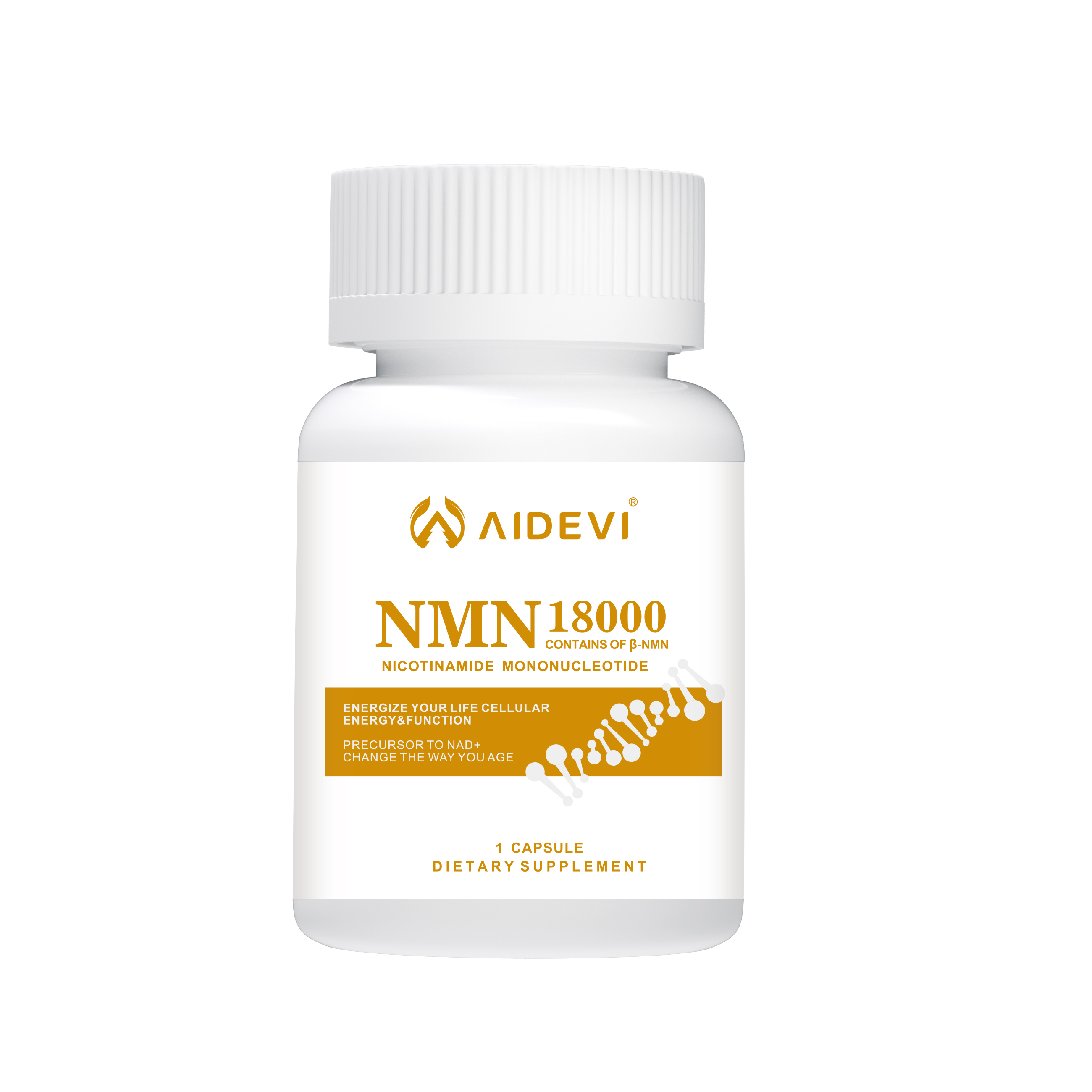 AIDEVI NMN18000 NMN Supplements Nicotinamide Mononucletide Anti-Aging Supplement Nmn Benefits 300MG Resveratrol Anthocyanin Longevity Made In USA
