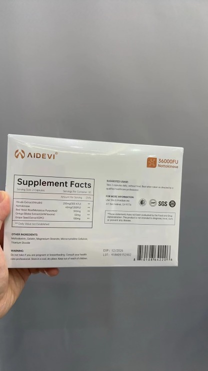 Natto & Vermiprotein Nattokinase Supplement-AIDEVI