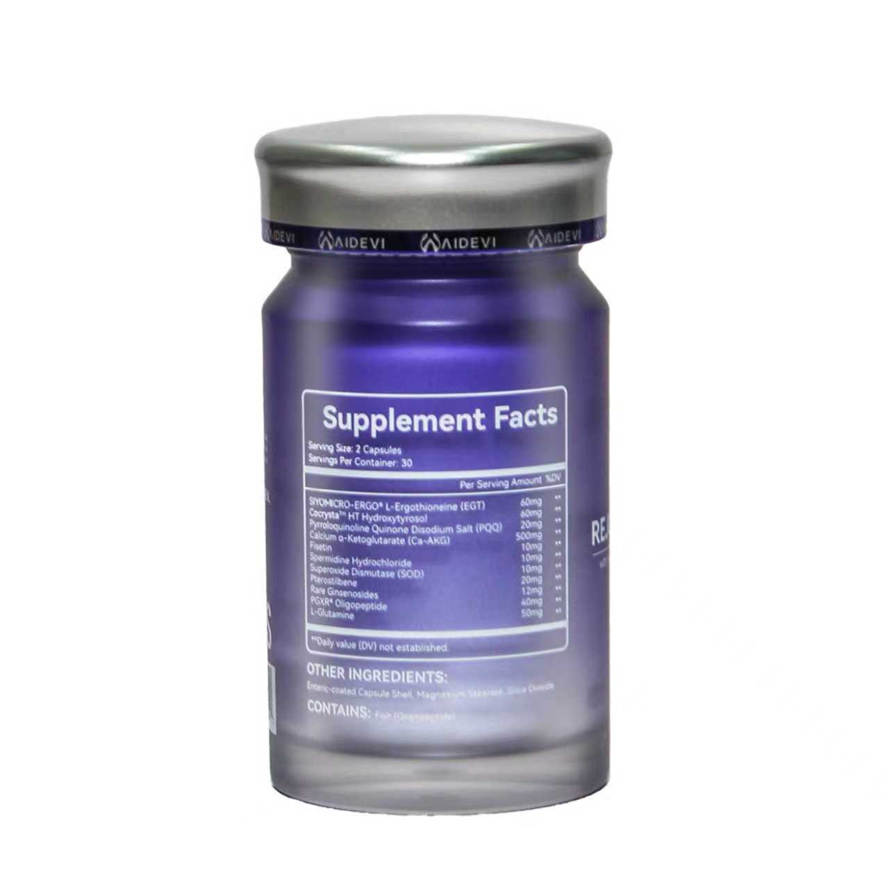  AIDEVI Ergothioneine EGT 60MG Rejuvenate Ultra Unlock Youthful Vitality