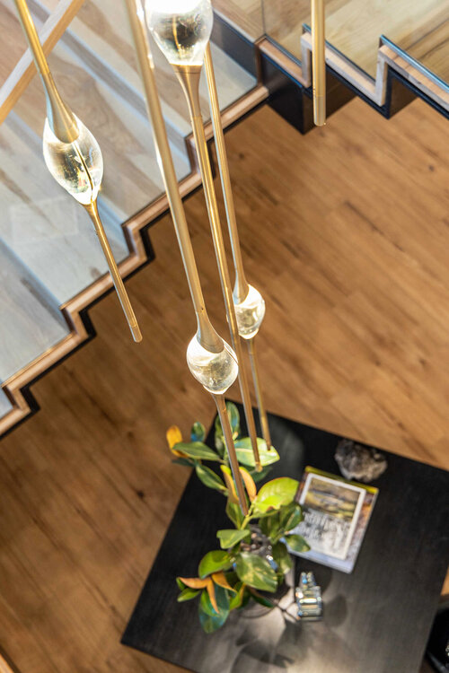 PEZZO  CRYSTAL CHANDELIER 21''H