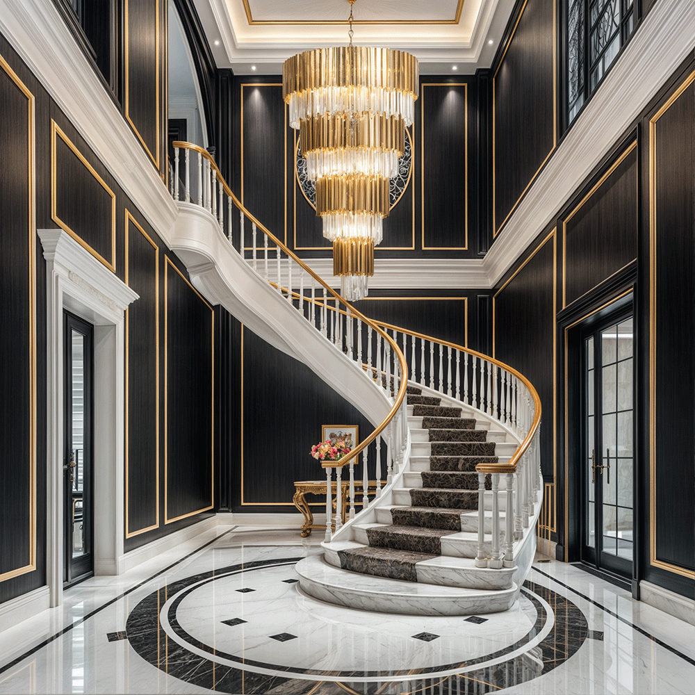 Golden Pisa Crystal Chandelier 70'' 78''H