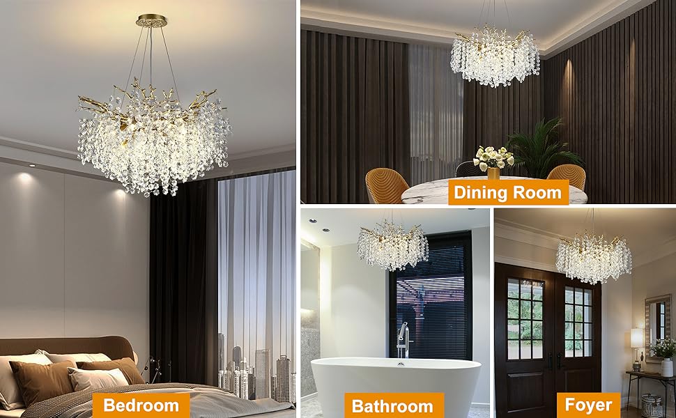 crystal chandeliers