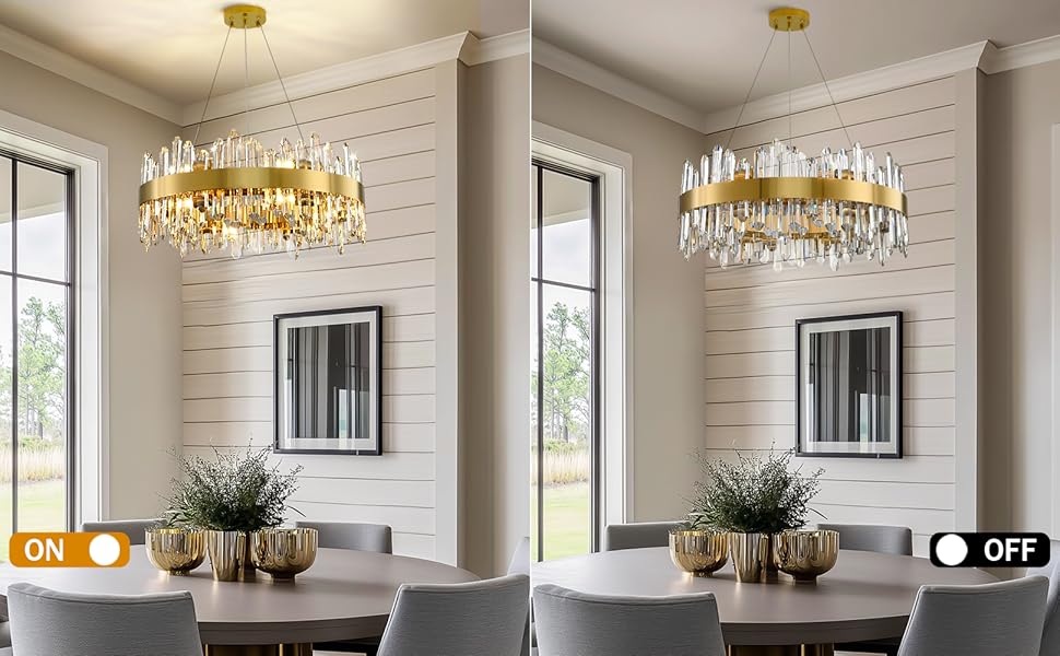 round chandelier light fixture