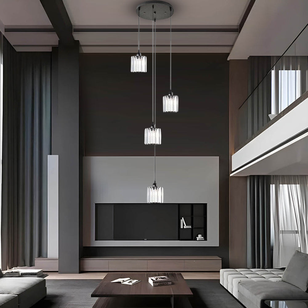 Ava Crystal Drop Chandelier 11.8''D