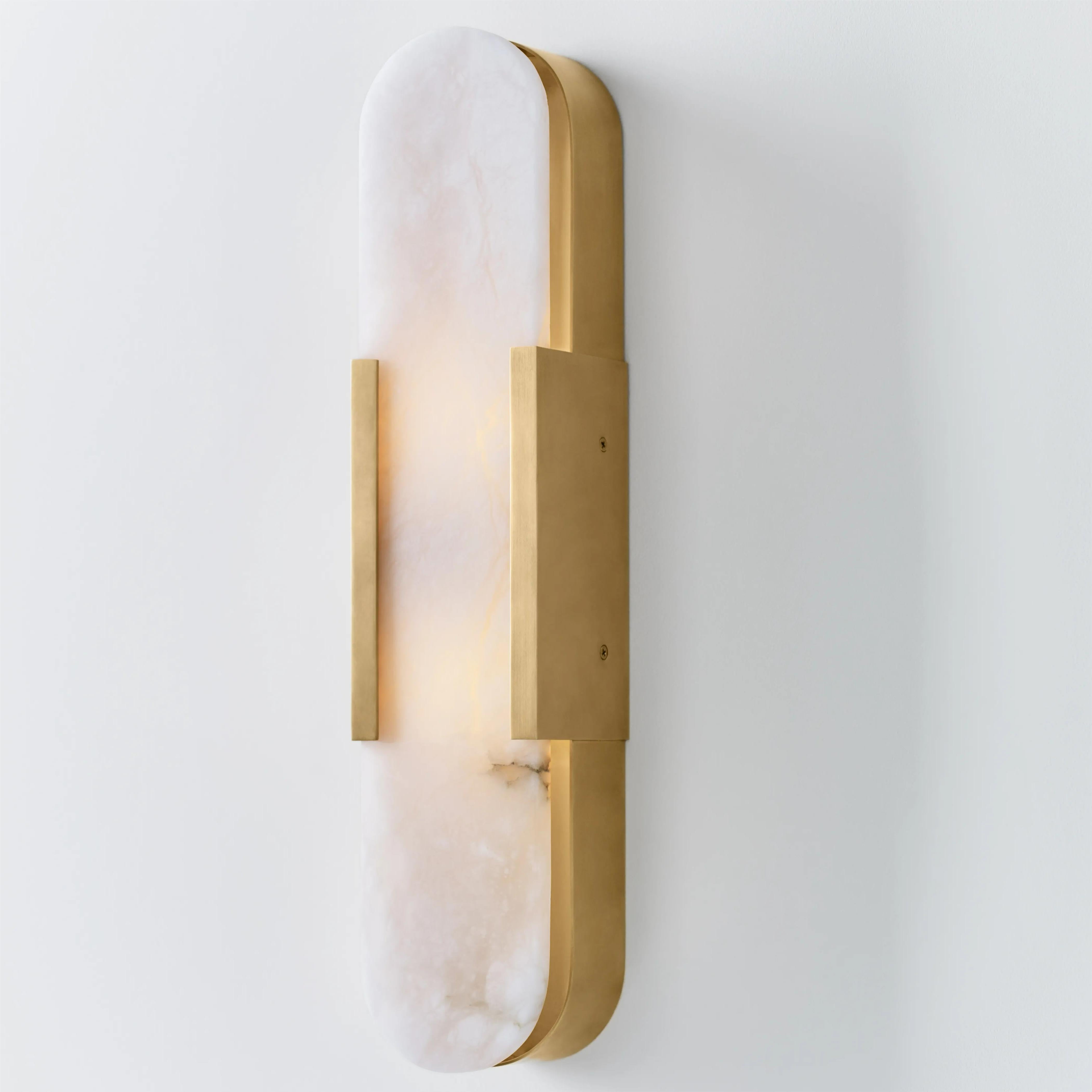 Theseus Alabaster Linear Sconce 10‘’ 20'' 28''H