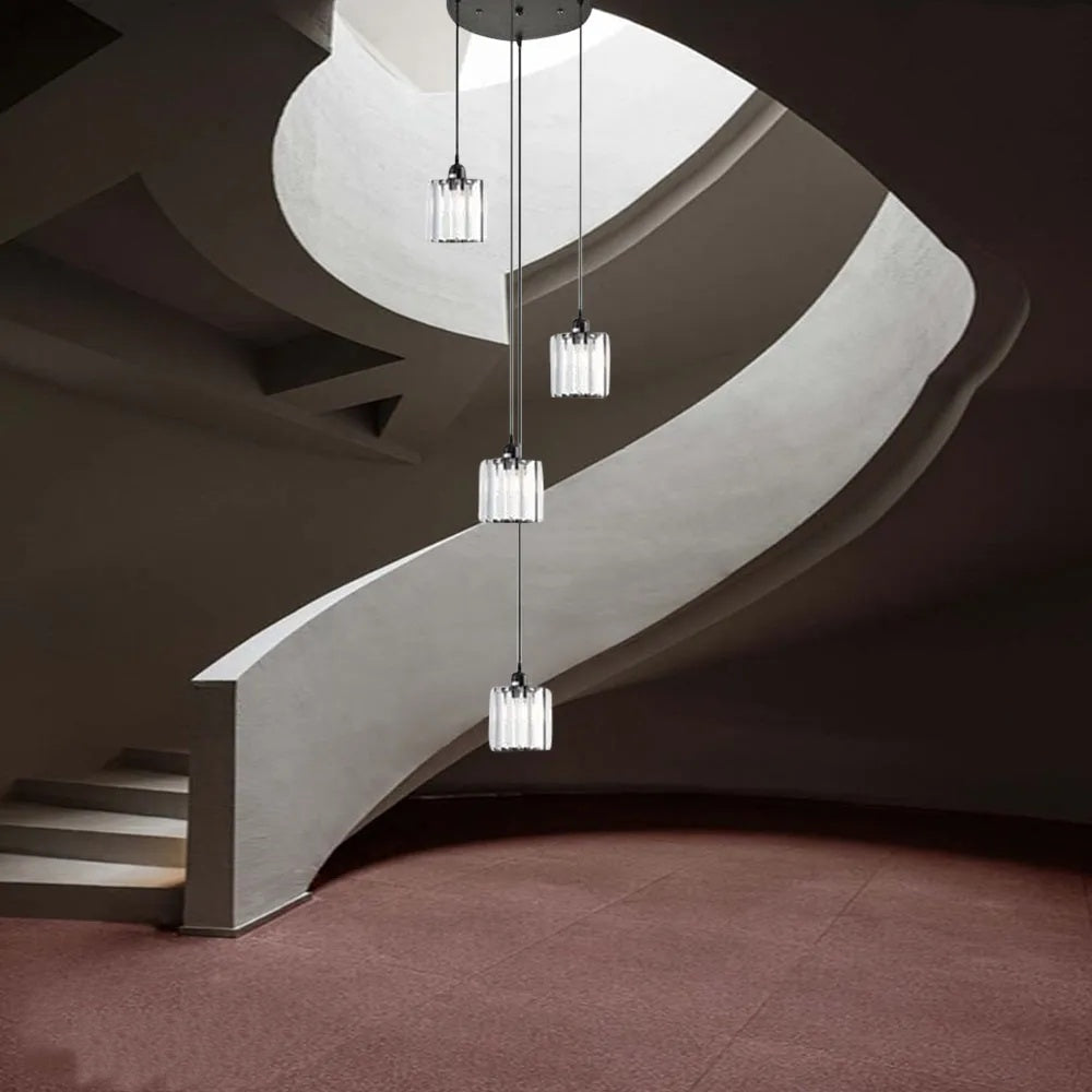 Ava Crystal Drop Chandelier 11.8''D