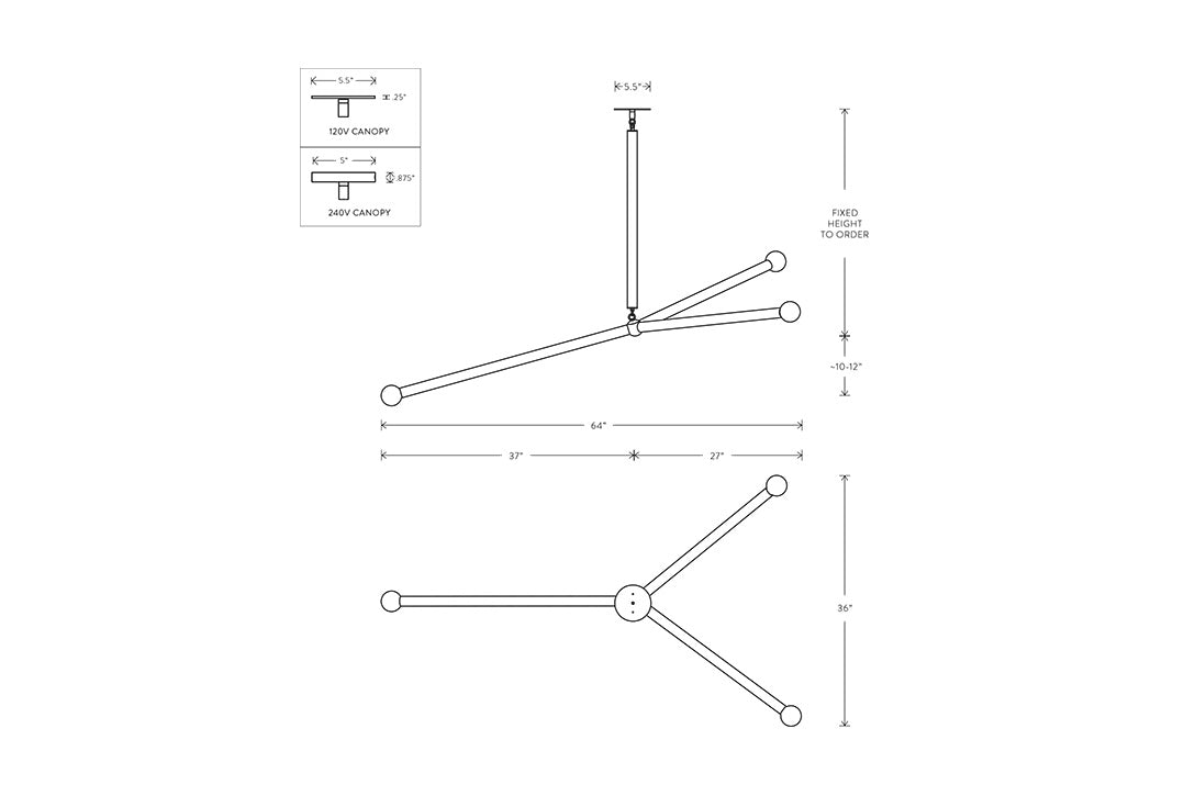 ARRO LARGE PENDANT LIGHT 6 0 I N 