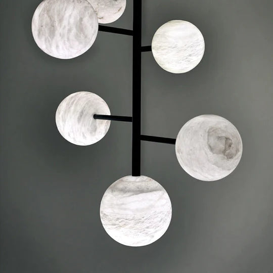 Mogan Modern Theseus Alabaster Pendant Light for Kitchen Island