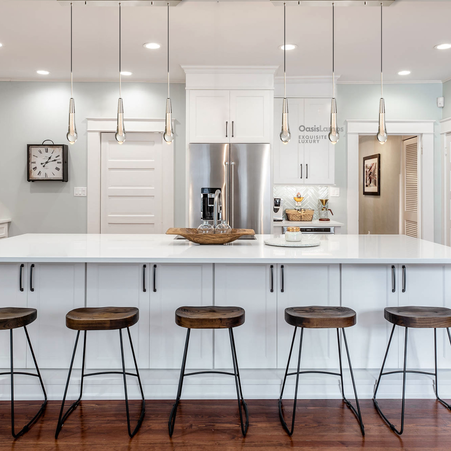 Soltaire Linear Chandelier 22'' 35''W