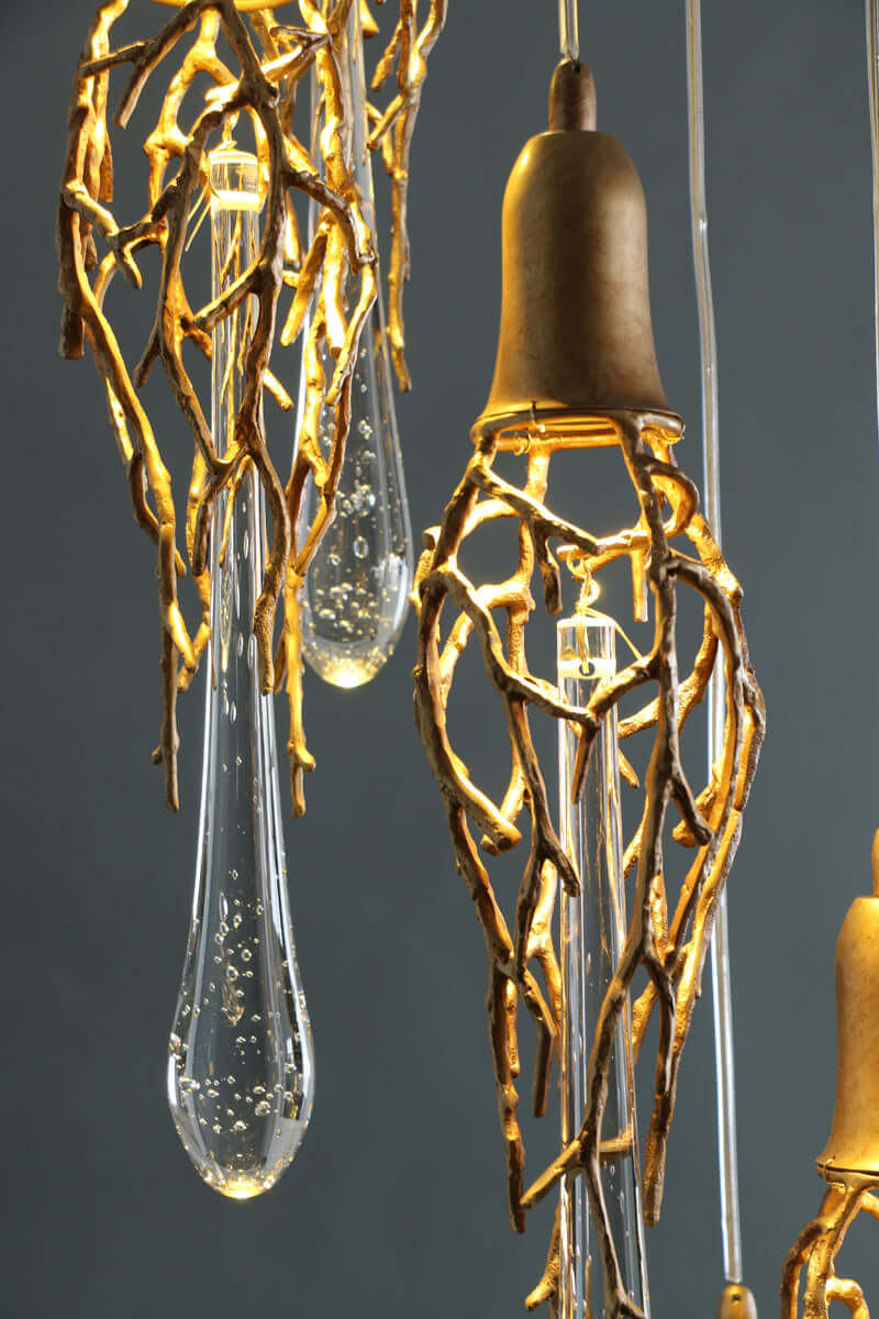 Annata Ice Strip Modern branched chandelier