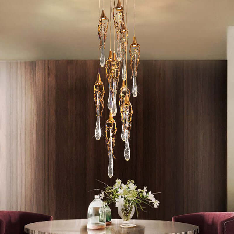 Annata Ice Strip Modern branched chandelier