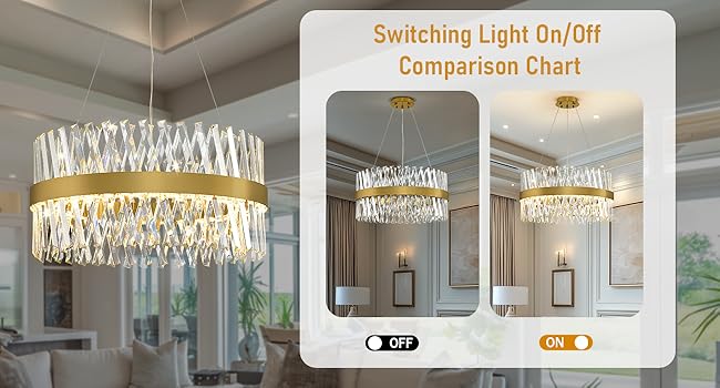 24 inch crystal chandelier