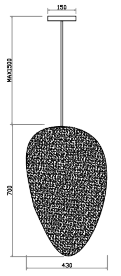 Phlisia Alabaster Natural Stone Pendant light