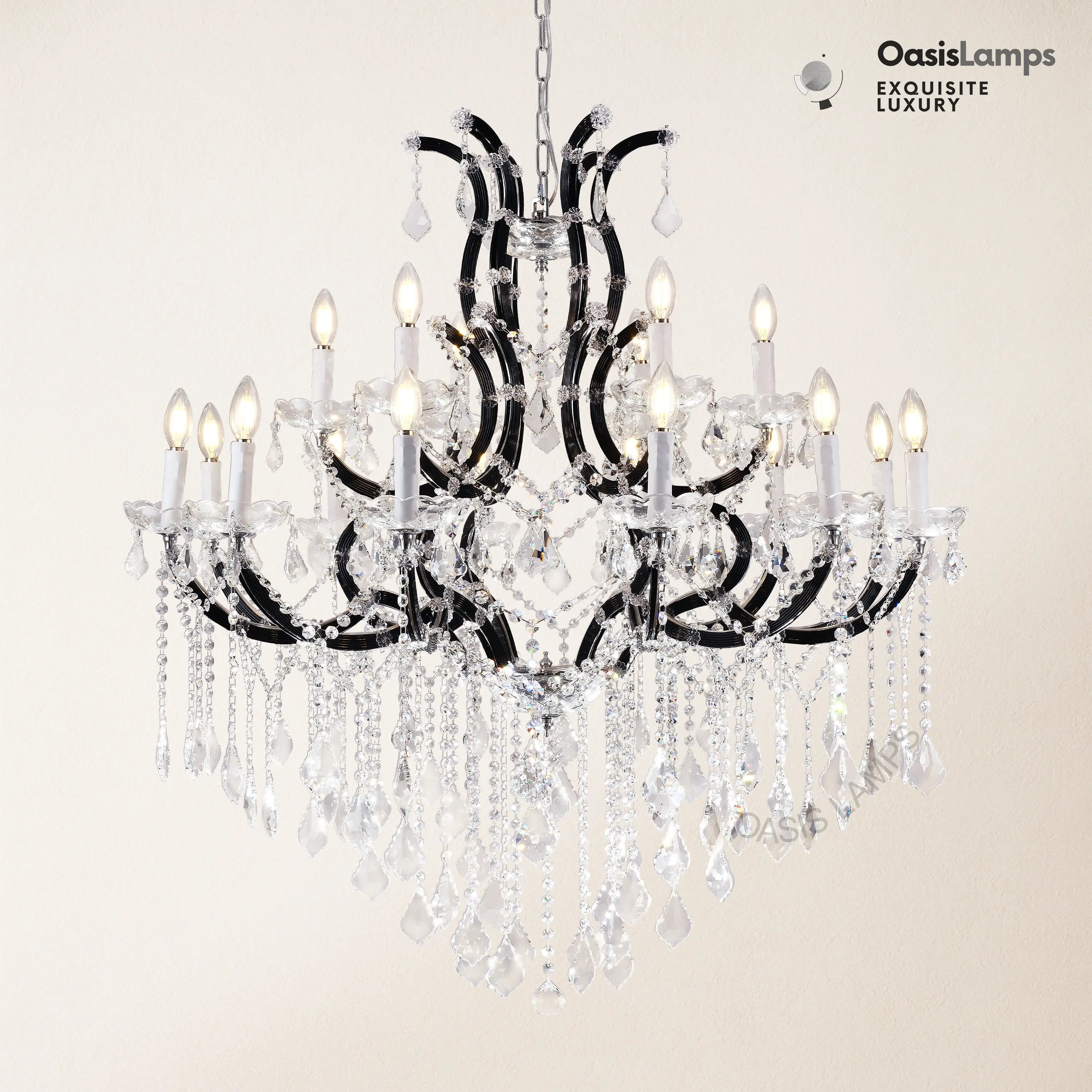 Crystal Candle Classical Chandelier 18" 40" 48"D#size_40"