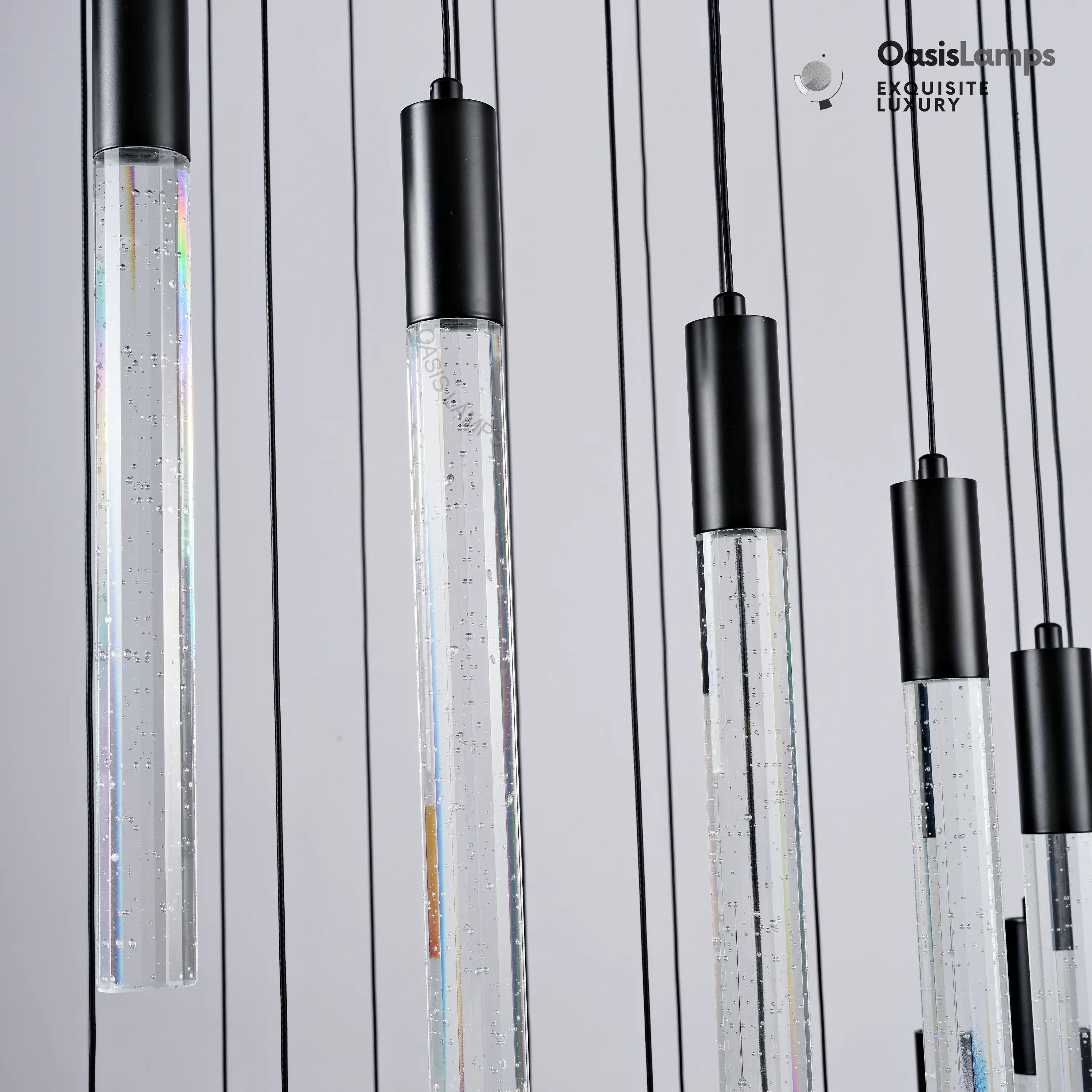 Nova Cascade Modern LED High Ceiling Chandelier 20'' 24''D