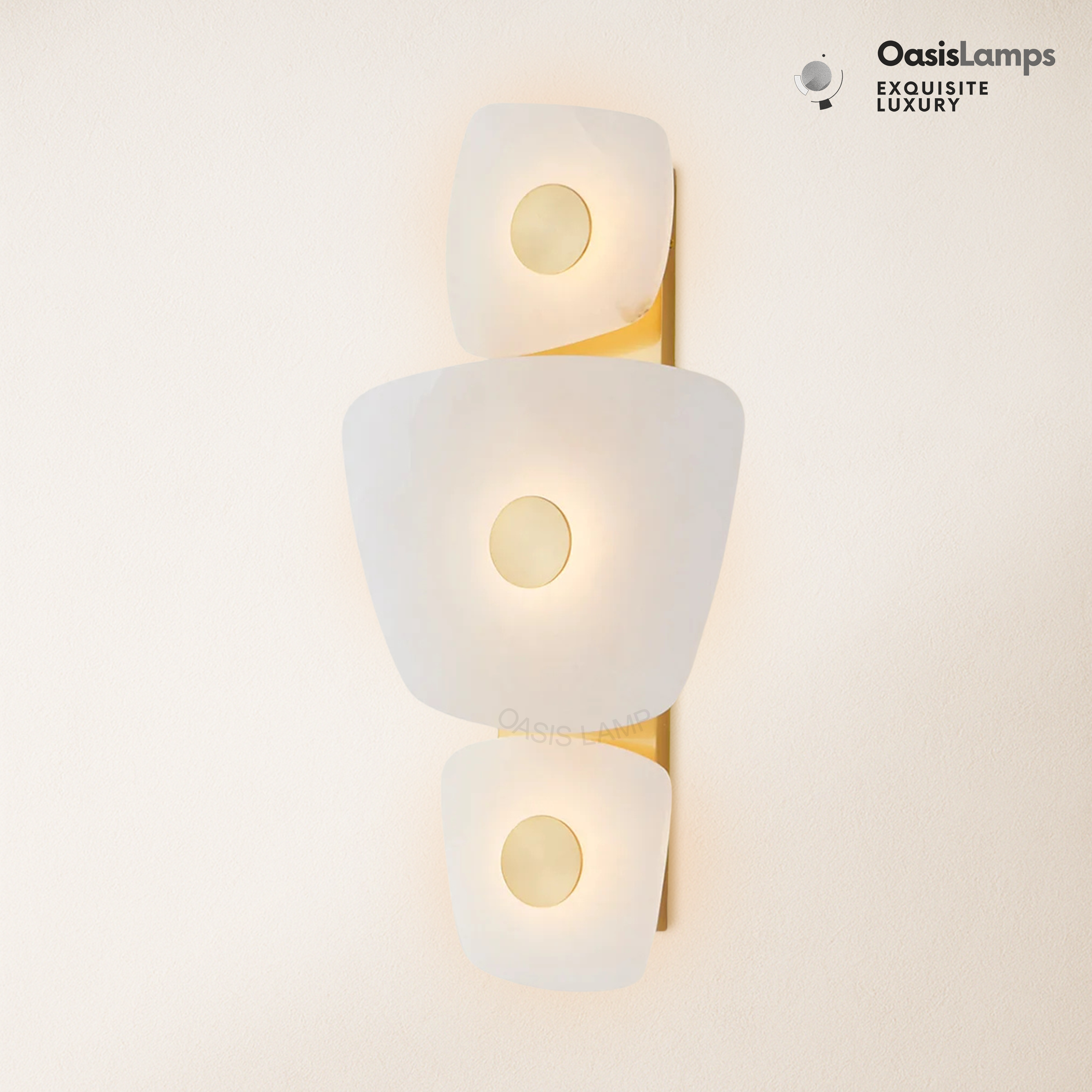 Moira Alabaster 3 Lights Wall Sconce