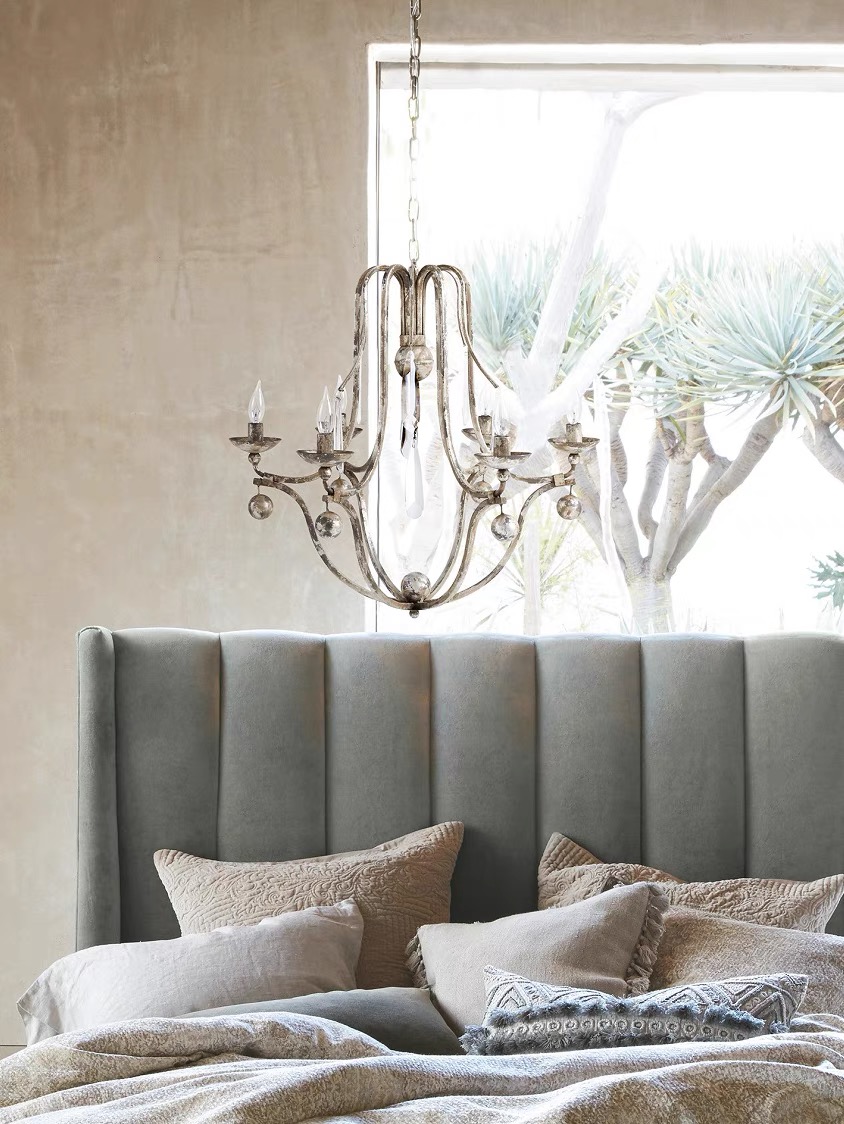 Gothic Bonita Chandelier- Silver 