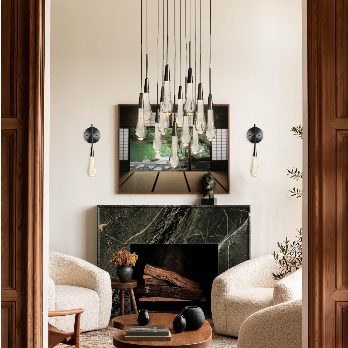 Elara Solitaires Crystal Wall Sconce 5"D#color_bronze
