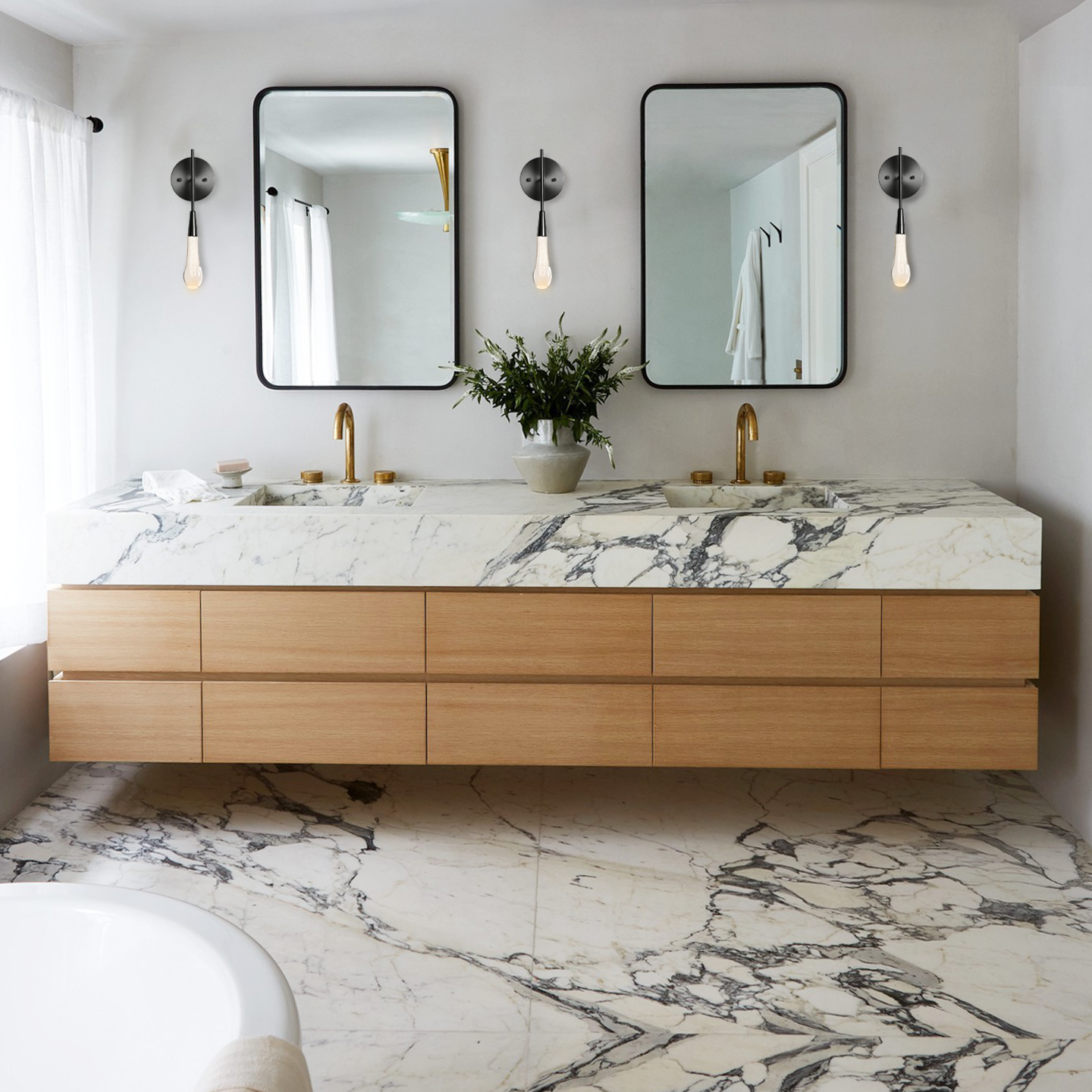 Elara Solitaires Crystal Wall Sconce 5"D#color_bronze