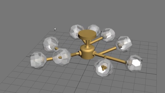 [Custom]Belle De Crystal Ball Chandelier 24"