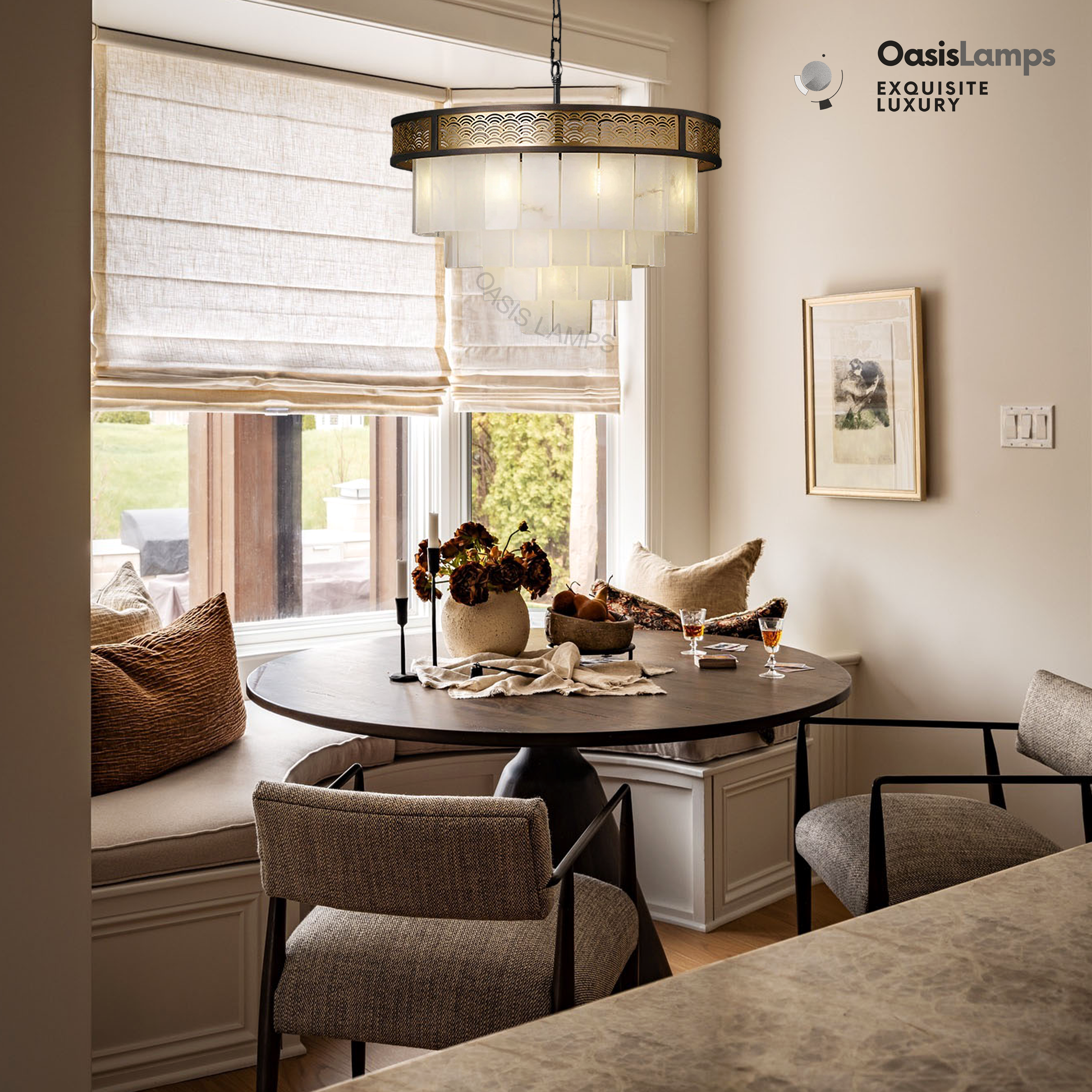 Dineve Marble Lorry Multi-layer Classic Chandelier#Size_D20"